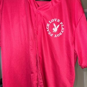 Playboy Pink Button-Up Shirt